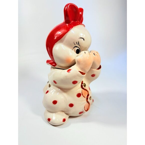 Cookie Jar Canister Regal China Peek-A-Boo Designed by Van Tellingen Baby Bunny - Picture 3 of 16